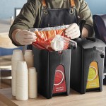 ServSense 1.5 Gallon Plastic Ketchup Pouch Dispenser with 16 mm Fitment