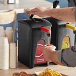 ServSense 1.5 Gallon Plastic Ketchup Pouch Dispenser with 16 mm Fitment