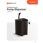 ServSense 1.5 Gallon Plastic Ketchup Pouch Dispenser with 16 mm Fitment