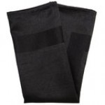 Snap Drape 54682222NH014 Black Milan Satin Band Cloth Napkin, 22 Snap Drape 54682222NH014 Black Milan Satin Band Cloth Napkin, 22