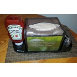San Jamar H400CTBK Tabletop Condiment Caddy for H4005TBK Venue Napkin Dispenser