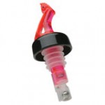 Precision Pours 134 BL C/F 1.75 oz. Ocean Blue Measured Liquor Pourer with Collar and Fliptop - 12/Pack