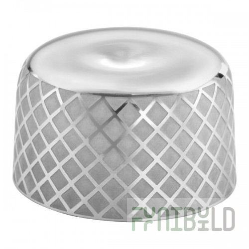 Barfly® Stainless Steel Diamond Lattice Japanese Style Shaker Cap for 24 oz. Cobbler Cocktail Shaker M37205-CAP