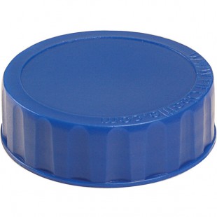 FIFO Innovations 280-1639 Dark Blue Identification Label Cap for FIFO Squeeze Bottles - 6/Pack