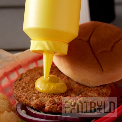 Vollrath 2812-08 Traex® 12 oz. Yellow Single Tip Standard Squeeze Bottle