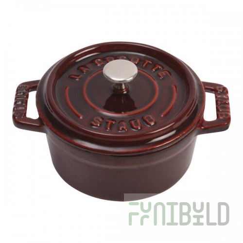 Staub 8 oz. Grenadine Enameled Cast Iron Mini Dutch Oven 1004195
