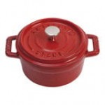 Staub 8 oz. Grenadine Enameled Cast Iron Mini Dutch Oven 1004195 Staub 8 oz. Grenadine Enameled Cast Iron Mini Dutch Oven 1004195
