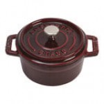Staub 8 oz. Grenadine Enameled Cast Iron Mini Dutch Oven 1004195 Staub 8 oz. Grenadine Enameled Cast Iron Mini Dutch Oven 1004195