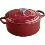 Valor 7 Qt. Merlot Enameled Cast Iron Dutch Oven Valor 7 Qt. Merlot Enameled Cast Iron Dutch Oven