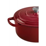 Valor 7 Qt. Merlot Enameled Cast Iron Dutch Oven Valor 7 Qt. Merlot Enameled Cast Iron Dutch Oven