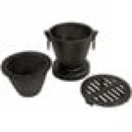 Town 51355 Hibachi Set with Cast Iron Grill and Fuel Holder
