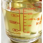 Anchor Hocking 55175AHG18 8 oz. Clear Glass Measuring Cup