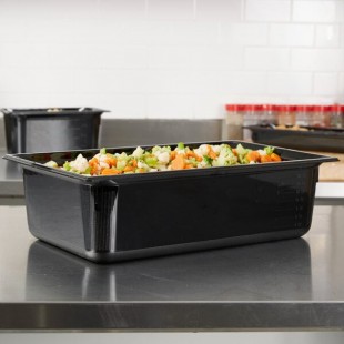 Vollrath 9006420 Super Pan® Full Size Black High Heat Plastic Food Pan - 6