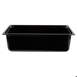 Vollrath 9006420 Super Pan® Full Size Black High Heat Plastic Food Pan - 6 Vollrath 9006420 Super Pan® Full Size Black High Heat Plastic Food Pan - 6