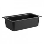 Carlisle CM110303 Coldmaster 1/3 Size Black Divided Cold ABS Plastic Food Pan - 6 Carlisle CM110303 Coldmaster 1/3 Size Black Divided Cold ABS Plastic Food Pan - 6