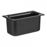 Carlisle CM110303 Coldmaster 1/3 Size Black Divided Cold ABS Plastic Food Pan - 6 Carlisle CM110303 Coldmaster 1/3 Size Black Divided Cold ABS Plastic Food Pan - 6