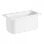 Carlisle CM110303 Coldmaster 1/3 Size Black Divided Cold ABS Plastic Food Pan - 6 Carlisle CM110303 Coldmaster 1/3 Size Black Divided Cold ABS Plastic Food Pan - 6