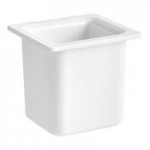 Carlisle CM110303 Coldmaster 1/3 Size Black Divided Cold ABS Plastic Food Pan - 6 Carlisle CM110303 Coldmaster 1/3 Size Black Divided Cold ABS Plastic Food Pan - 6