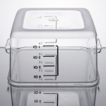 Rubbermaid® 4 Qt. Clear Square Polycarbonate Food Storage Container Rubbermaid® 4 Qt. Clear Square Polycarbonate Food Storage Container