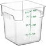 Rubbermaid® 4 Qt. Clear Square Polycarbonate Food Storage Container Rubbermaid® 4 Qt. Clear Square Polycarbonate Food Storage Container