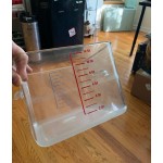 Rubbermaid® 4 Qt. Clear Square Polycarbonate Food Storage Container Rubbermaid® 4 Qt. Clear Square Polycarbonate Food Storage Container