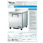 True TWT-27-HC LH 27 5/8