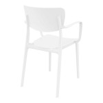 Siesta Lisa White Resin Outdoor Dining Arm Chair