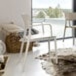 Siesta Lisa White Resin Outdoor Dining Arm Chair