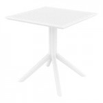 Siesta Lisa White Resin Outdoor Dining Arm Chair