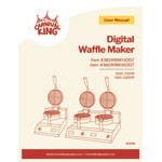 Carnival King WBM13DGT Non-Stick Belgian Waffle Maker with Digital Timer and Temperature Controls - 120V