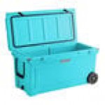 CaterGator CG100BLW Sky Blue 110 Qt. Mobile Rotomolded Outdoor Cooler / Ice Chest CaterGator CG100BLW Sky Blue 110 Qt. Mobile Rotomolded Outdoor Cooler / Ice Chest