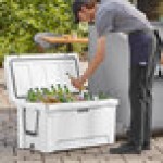 CaterGator CG100WH White 110 Qt. Rotomolded Outdoor Cooler / Ice Chest CaterGator CG100WH White 110 Qt. Rotomolded Outdoor Cooler / Ice Chest