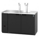 Hoshizaki DD59-S Stainless Steel Single/Double Tap Kegerator Beer Dispenser - (2) 1/2 Keg Capacity