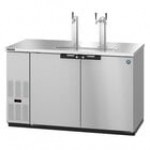 Hoshizaki DD59-S Stainless Steel Single/Double Tap Kegerator Beer Dispenser - (2) 1/2 Keg Capacity