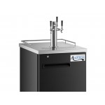 Avantco UDD-1-HC Triple Tap Kegerator Beer Dispenser - Black, (1) 1/2 Keg Capacity Avantco UDD-1-HC Triple Tap Kegerator Beer Dispenser - Black, (1) 1/2 Keg Capacity