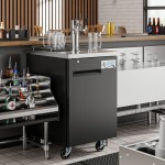 Avantco UDD-1-HC Triple Tap Kegerator Beer Dispenser - Black, (1) 1/2 Keg Capacity Avantco UDD-1-HC Triple Tap Kegerator Beer Dispenser - Black, (1) 1/2 Keg Capacity