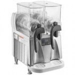 Bunn 58000.0012 Ultra NX Black Double 3 Gallon Slushy Machine with Flat Lids - 120V