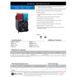 Bunn 58000.0012 Ultra NX Black Double 3 Gallon Slushy Machine with Flat Lids - 120V
