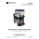 Bunn 58000.0012 Ultra NX Black Double 3 Gallon Slushy Machine with Flat Lids - 120V