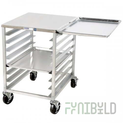 Channel RG102 6 Pan End Load Undercounter Work Top Sheet / Bun Pan Rack with Side Channels
