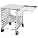 Channel RG102 6 Pan End Load Undercounter Work Top Sheet / Bun Pan Rack with Side Channels Channel RG102 6 Pan End Load Undercounter Work Top Sheet / Bun Pan Rack with Side Channels
