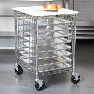 Metro RE3P Portable Wire Prep/Pan Rack (Unassembled) - 21 3/4 Metro RE3P Portable Wire Prep/Pan Rack (Unassembled) - 21 3/4
