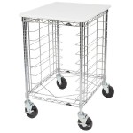 Metro RE3P Portable Wire Prep/Pan Rack (Unassembled) - 21 3/4