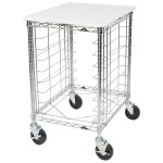 Metro RE3P Portable Wire Prep/Pan Rack (Unassembled) - 21 3/4