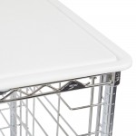 Metro RE3P Portable Wire Prep/Pan Rack (Unassembled) - 21 3/4