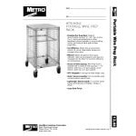 Metro RE3P Portable Wire Prep/Pan Rack (Unassembled) - 21 3/4