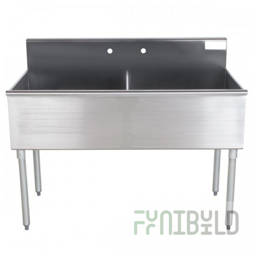 Advance Tabco 4-2-48 Two Compartment Stainless Steel Commercial Sink - 48