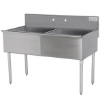 Advance Tabco 4-2-48 Two Compartment Stainless Steel Commercial Sink - 48