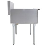 Advance Tabco 4-2-48 Two Compartment Stainless Steel Commercial Sink - 48