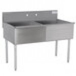 Advance Tabco 4-2-48 Two Compartment Stainless Steel Commercial Sink - 48